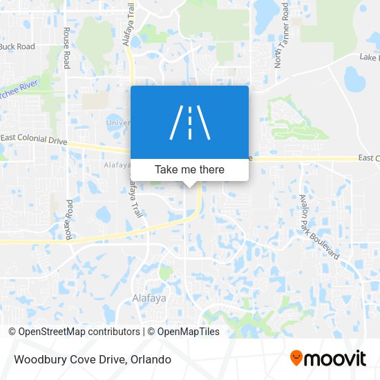 Woodbury Cove Drive map