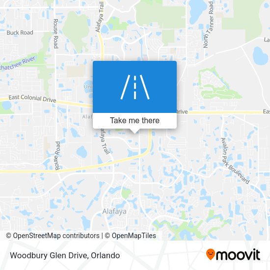 Woodbury Glen Drive map