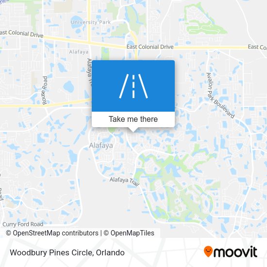 Mapa de Woodbury Pines Circle