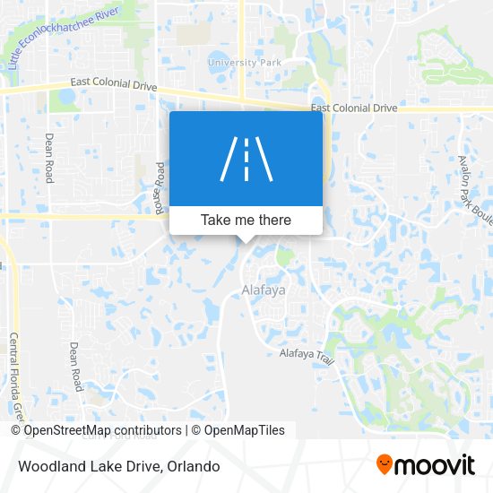 Woodland Lake Drive map
