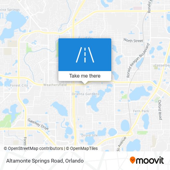 Altamonte Springs Road map