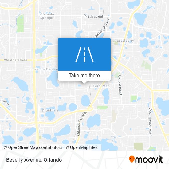 Mapa de Beverly Avenue