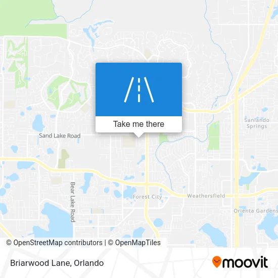 Briarwood Lane map