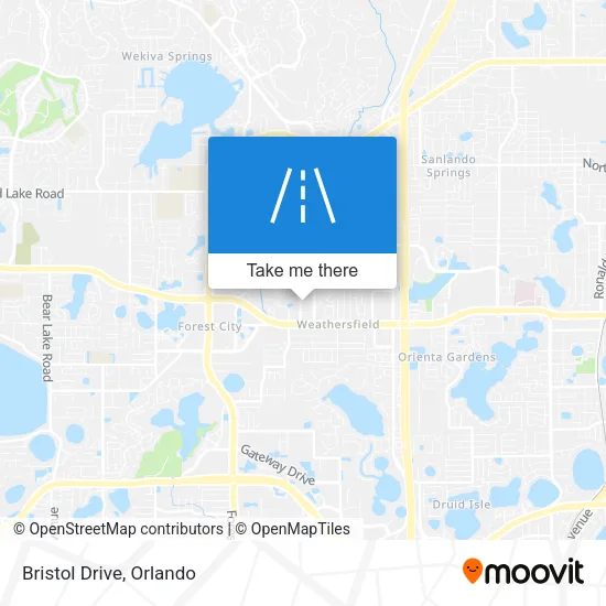 Bristol Drive map