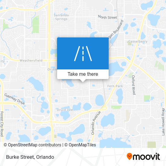 Mapa de Burke Street