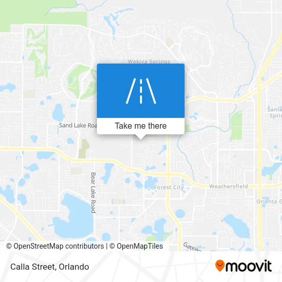 Calla Street map