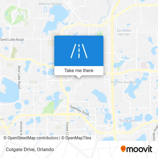 Colgate Drive map
