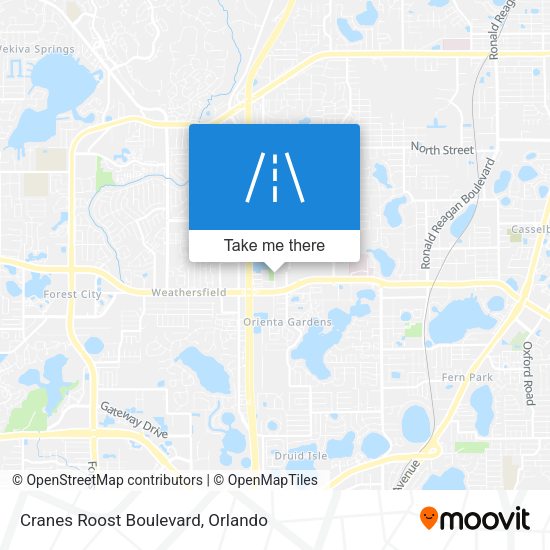 Cranes Roost Boulevard map