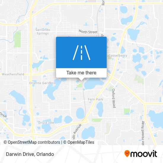 Darwin Drive map