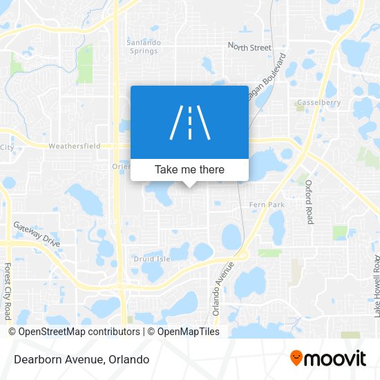 Mapa de Dearborn Avenue