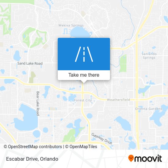 Mapa de Escabar Drive