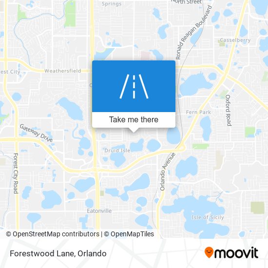 Forestwood Lane map