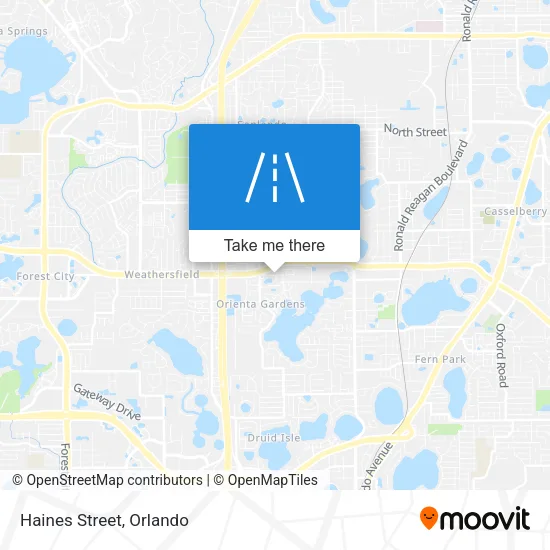 Haines Street map