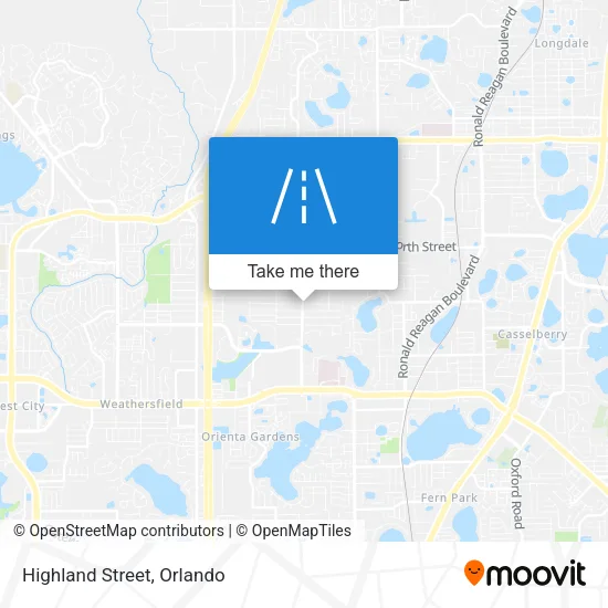 Highland Street map