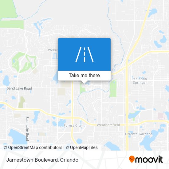 Jamestown Boulevard map