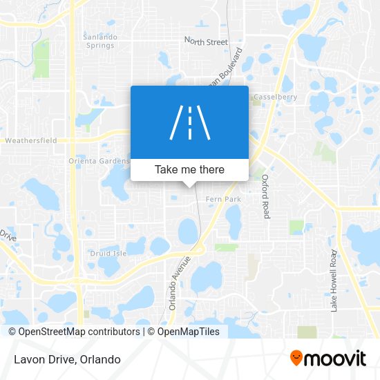 Mapa de Lavon Drive