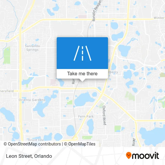 Leon Street map