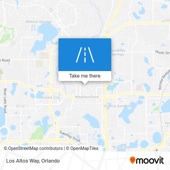 Mapa de Los Altos Way