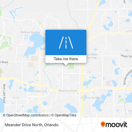 Mapa de Meander Drive North
