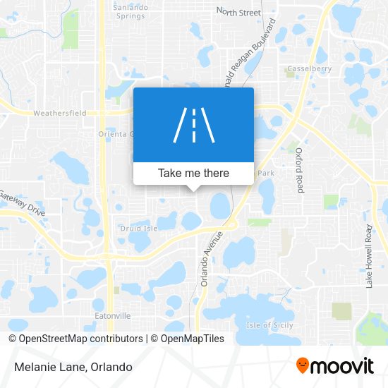 Mapa de Melanie Lane