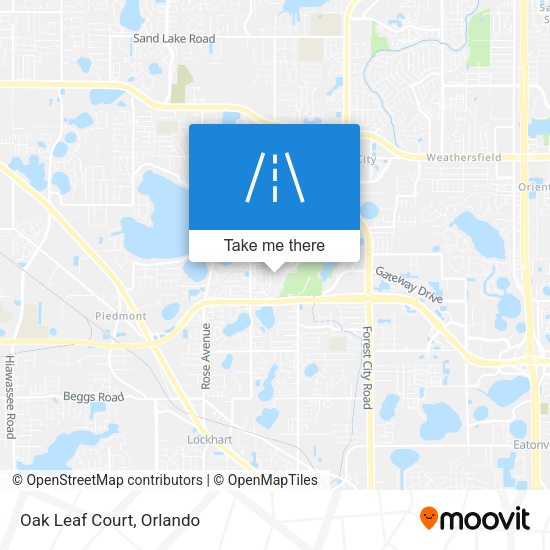 Mapa de Oak Leaf Court