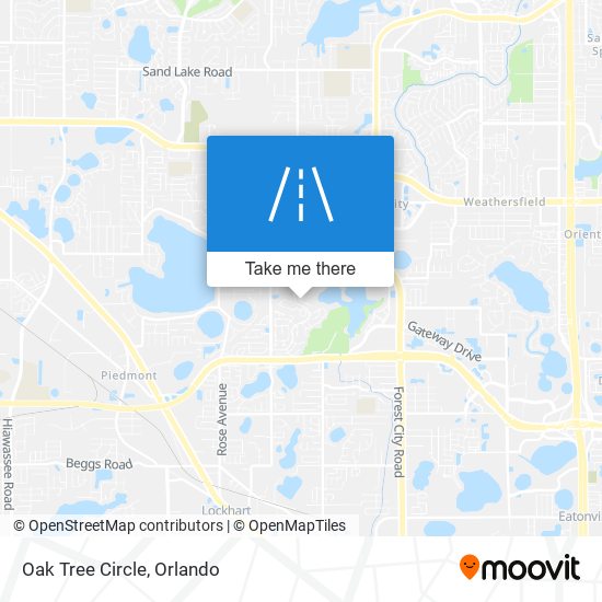 Oak Tree Circle map