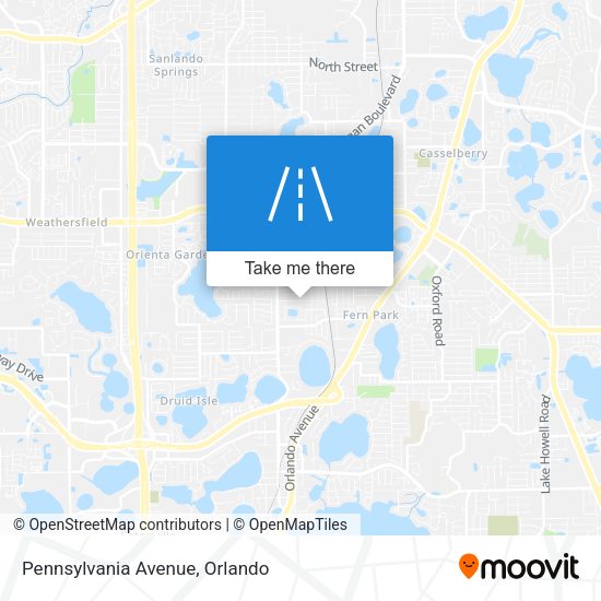 Pennsylvania Avenue map