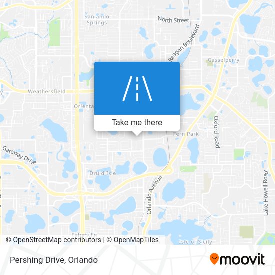 Mapa de Pershing Drive