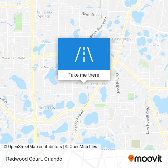 Redwood Court map