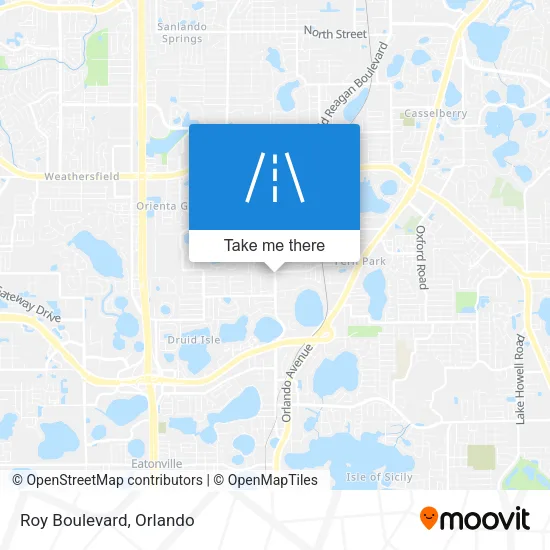Roy Boulevard map
