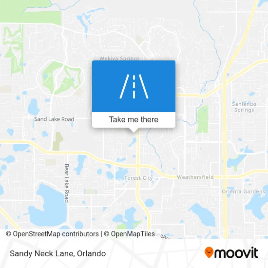 Sandy Neck Lane map