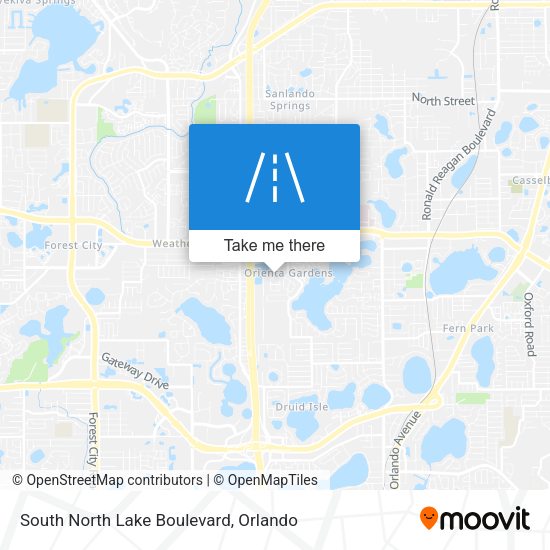 South North Lake Boulevard map