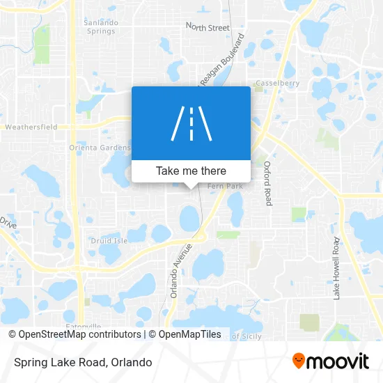 Spring Lake Road map