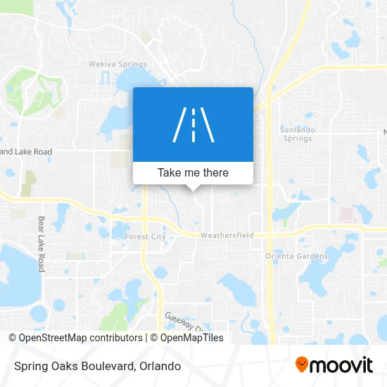 Spring Oaks Boulevard map