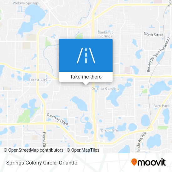 Mapa de Springs Colony Circle