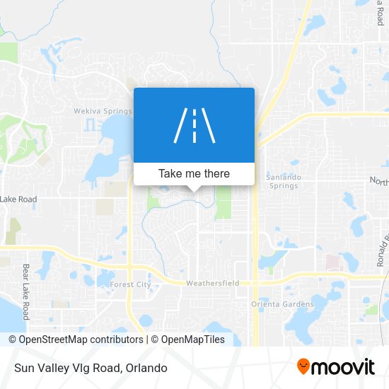 Sun Valley Vlg Road map