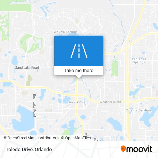 Toledo Drive map