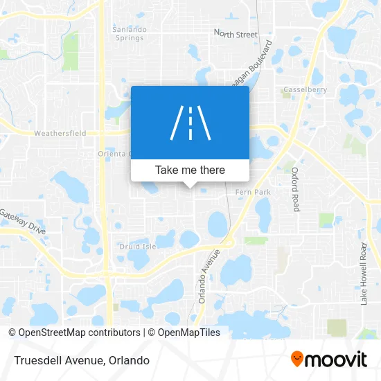Truesdell Avenue map