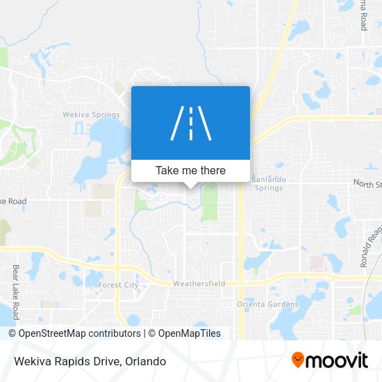 Wekiva Rapids Drive map