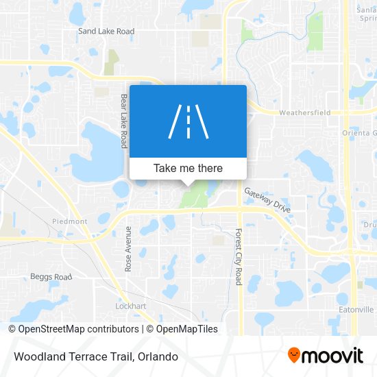 Woodland Terrace Trail map