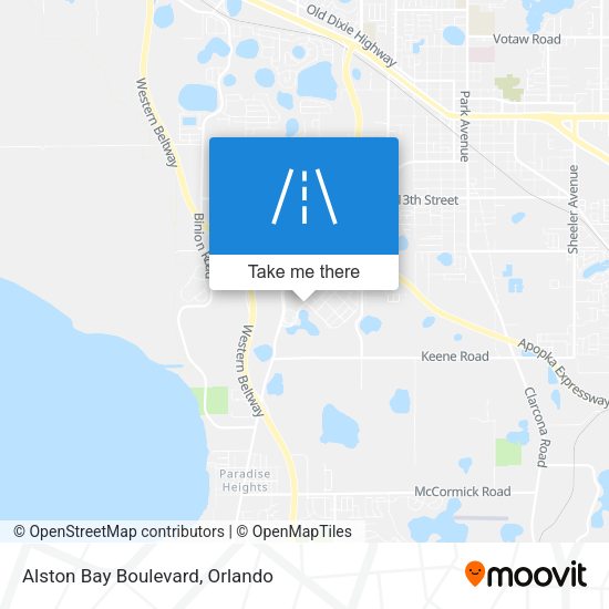 Alston Bay Boulevard map