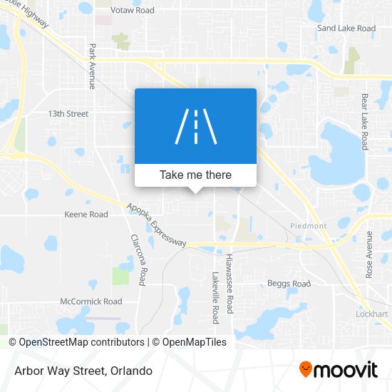 Mapa de Arbor Way Street