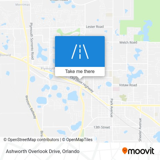 Ashworth Overlook Drive map