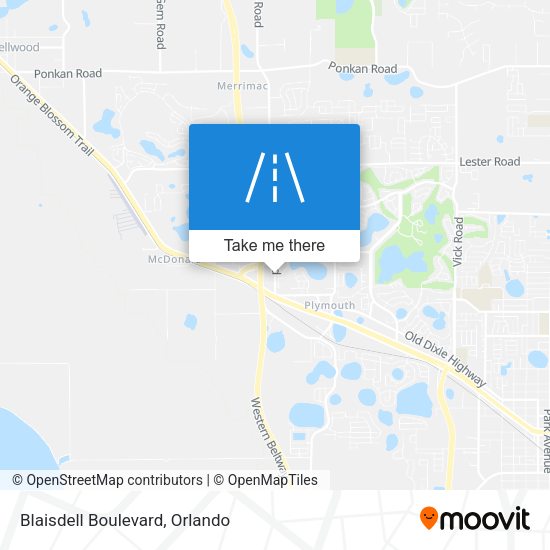 Blaisdell Boulevard map