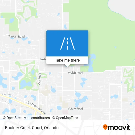 Boulder Creek Court map