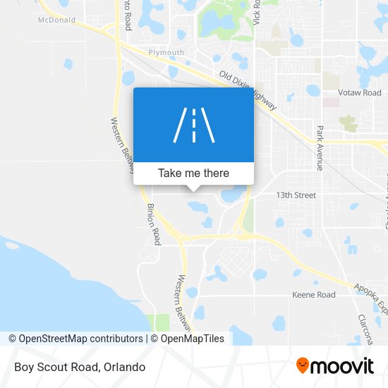 Mapa de Boy Scout Road