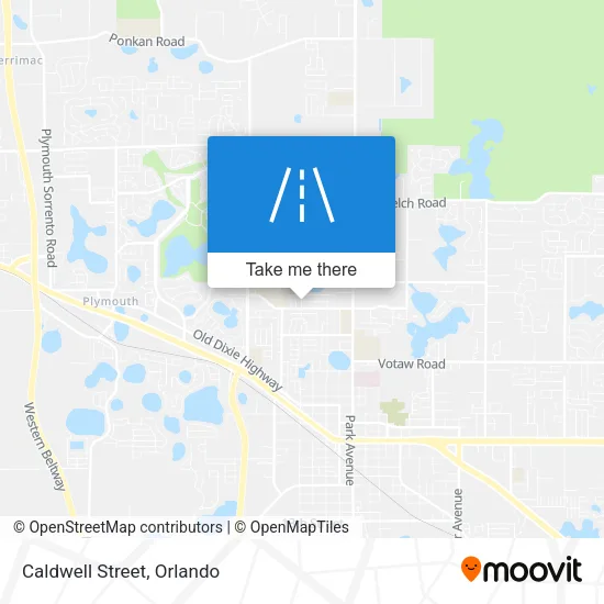 Caldwell Street map