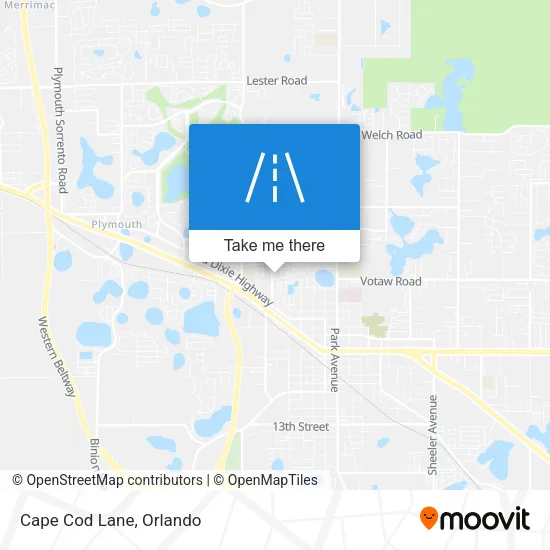 Cape Cod Lane map