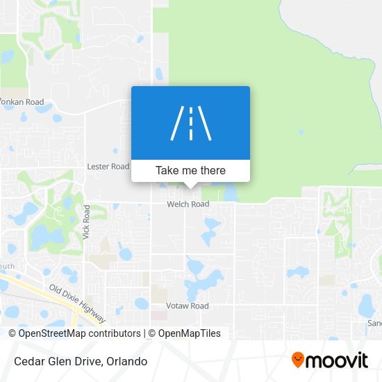 Mapa de Cedar Glen Drive