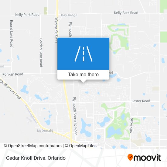 Mapa de Cedar Knoll Drive